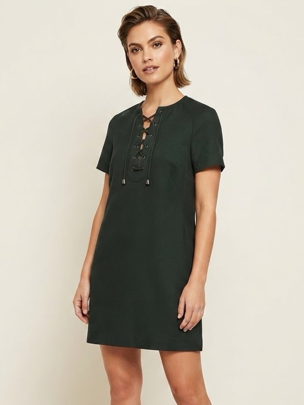 Topshop Dark Green Dress